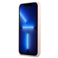 Etui Guess Silicone Triangle na iPhone 13 mini - różowe