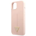 Etui Guess Silicone Triangle na iPhone 13 mini - różowe