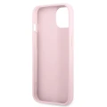 Etui Guess Saffiano Hot Stamp & Metal Logo na iPhone 13 mini - fioletowe