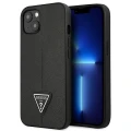 Etui Guess Saffiano Triangle Logo na iPhone 13 mini - czarne
