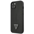 Etui Guess Saffiano Triangle Logo na iPhone 13 mini - czarne