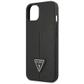 Etui Guess Saffiano Triangle Logo na iPhone 13 mini - czarne
