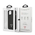 Etui Guess Saffiano Triangle Logo na iPhone 13 mini - czarne