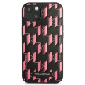 Etui Karl Lagerfeld Monogram Plaque na iPhone 13 mini - różowe