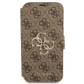 Etui Guess 4G Big Metal Logo na iPhone 13 Pro / iPhone 13 - brązowe