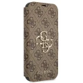 Etui Guess 4G Big Metal Logo na iPhone 13 Pro / iPhone 13 - brązowe