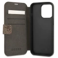 Etui Guess 4G Big Metal Logo na iPhone 13 Pro / iPhone 13 - brązowe