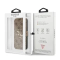 Etui Guess 4G Big Metal Logo na iPhone 13 Pro / iPhone 13 - brązowe