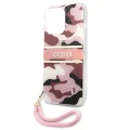 Etui Guess Camo Strap Collection na iPhone 13 Pro / iPhone 13 - różowe