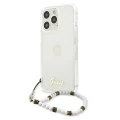 Etui Guess White Pearl na iPhone 13 Pro / iPhone 13 - przezroczyste