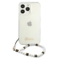 Etui Guess White Pearl na iPhone 13 Pro / iPhone 13 - przezroczyste