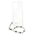 Etui Guess White Pearl na iPhone 13 Pro / iPhone 13 - przezroczyste