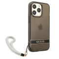 Etui Guess Translucent Strap na iPhone 13 Pro / iPhone 13 - czarne