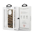 Etui Guess Leopard na iPhone 13 Pro / iPhone 13 - brązowe