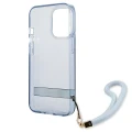 Etui Guess Translucent Strap na iPhone 13 Pro / iPhone 13 - niebieskie