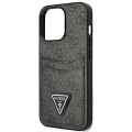 Etui Guess 4G Triangle Logo Cardslot na iPhone 13 Pro / 13 - czarne