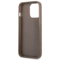 Etui Guess 4G Triangle Logo Cardslot na iPhone 13 Pro / 13 - brązowe