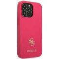 Etui Guess Saffiano 4G Small Metal Logo na iPhone 13 Pro / 13 - różowe