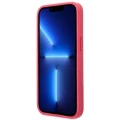 Etui Guess Saffiano 4G Small Metal Logo na iPhone 13 Pro / 13 - różowe