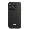 Etui Karl Lagerfeld Saffiano Plaque na iPhone 13 Pro / iPhone 13 - czarne
