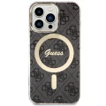 Etui Guess 4G MagSafe na iPhone 13 Pro / iPhone 13 - czarne