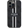 Etui Guess 4G Printed Stripes MagSafe na iPhone 13 Pro / iPhone 13 - czarne