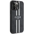 Etui Guess 4G Printed Stripes MagSafe na iPhone 13 Pro / iPhone 13 - czarne