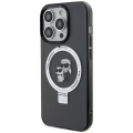 Etui Karl Lagerfeld Ring Stand Karl&Choupettte MagSafe do iPhone 13 Pro - czarne