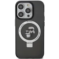 Etui Karl Lagerfeld Ring Stand Karl&Choupettte MagSafe do iPhone 13 Pro - czarne