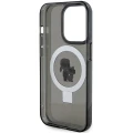 Etui Karl Lagerfeld Ring Stand Karl&Choupettte MagSafe do iPhone 13 Pro - czarne