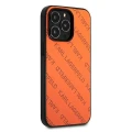 Etui Karl Lagerfeld Perforated Allover na iPhone 13 Pro / 13 6,1" - pomarańczowe