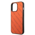 Etui Karl Lagerfeld Perforated Allover na iPhone 13 Pro / 13 6,1" - pomarańczowe