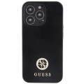 Etui Guess Strass Metal Logo na iPhone 13 Pro 6.1" - czarne