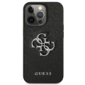 Etui Guess Saffiano 4G Metal Logo na iPhone 13 Pro / 13  6,1" - czarne