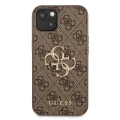 Etui Guess 4G Big Metal Logo na iPhone 13 - brązowe
