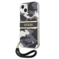 Etui Guess Camo Strap Collection na iPhone 13 - czarne