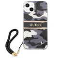 Etui Guess Camo Strap Collection na iPhone 13 - czarne