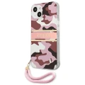 Etui Guess Camo Strap Collection na iPhone 13 - różowe