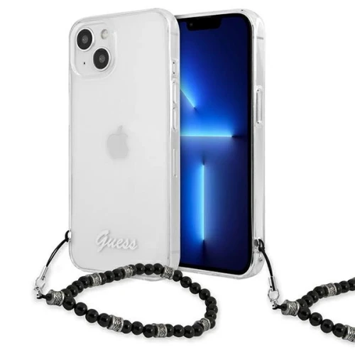 Etui Guess Black Pearl na iPhone 13 - przezroczyste