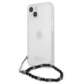 Etui Guess Black Pearl na iPhone 13 - przezroczyste