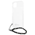 Etui Guess Black Pearl na iPhone 13 - przezroczyste