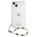 Etui Guess White Pearl na iPhone 13 - przezroczyste