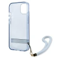 Etui Guess Translucent Strap na iPhone 13 - niebieskie