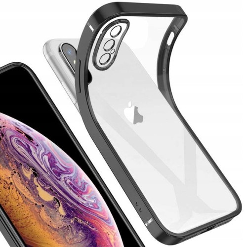  Etui do iPhone XS Max, osłonka na aparat, przeźroczysty tył, różne kolory