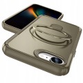 Etui do Apple iPhone 16E, PANCERNE RabbitMob Z PODSTAWKĄ do MagSafe, Case | Khaki