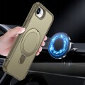 Etui do Apple iPhone 16E, PANCERNE RabbitMob Z PODSTAWKĄ do MagSafe, Case | Khaki