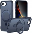 Etui do Apple iPhone 16E, PANCERNE RabbitMob Z PODSTAWKĄ do MagSafe, Case | Granatowe