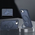 Etui do Apple iPhone 16E, PANCERNE RabbitMob Z PODSTAWKĄ do MagSafe, Case | Granatowe