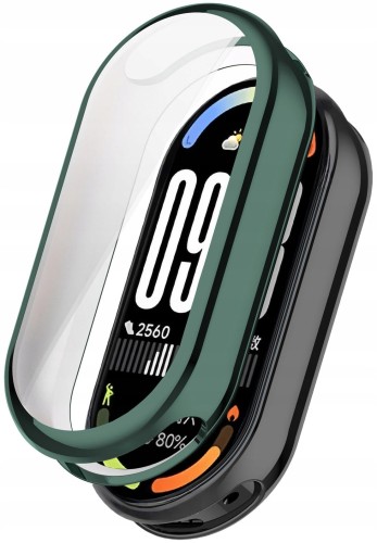 Pełne etui 360° RabbitMob Case 2w1 do Xiaomi Mi Smart Band 10 | Zielony