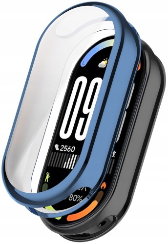 Pełne etui 360° RabbitMob Case 2w1 do Xiaomi Mi Smart Band 10 | Granatowy